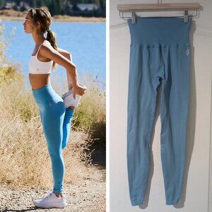 NEW FP Movement | High-Rise 7/8 Length Good Karma Leggings in Blue